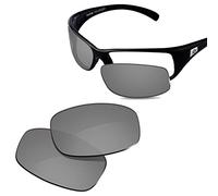 Glintbay 100% Precise-Fit Replacement Sunglass Lenses for Bolle Recoil 10405 - Polarized Metallic Silver Mirror