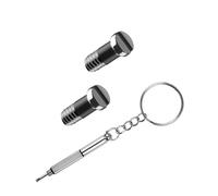 Glintbay 2 Pcs Flat Slotted Screws & 1 Pcs Multifunctional Screwdriver Set for RayBan RB8313/RB8313/RB3483/RB3364/RB3549/RB3569 Sunglasses