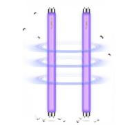 GlintBay T8 15W Fly Killer Replacement Bulb, 2 Pack 18 Inch 450mm UV-A BL368 Tube Light, F15T8/BL 368nm G13 2 Pin Insect Killer Lamp for Electric Fly Killers, Bug Zappers and Insect Traps