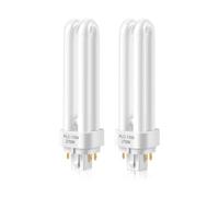 Glintbay13W GX24Q-1 4Pin CFL Bulb, G24q Compact Fluorescent Lamp, 2700k Warmwhite Gx24q-1 Light Bulb,2U Shade 4 pin Energy Saving Bulb,AC220-240V