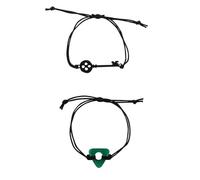 Gliquran Coraline Bracelet - Key and Green Looking Stone Dragonfly- Horror Movie Cartoon Cosplay Accessories - Skull Collar Merchandise Jewelry for Girls and Boys, adjustable, Metal, no gemstone