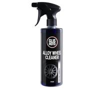 Glismoto Alloy Wheel Cleaner 500ml, Non-Acidic, Dilutable, Ready to Use Wheel Cleaner for Alloy & Lacquered Wheels, Powerful Brake Dust, Grime Remover, Fast-Rinsing, Professional Car Detailing Formula