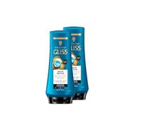 Gliss Aqua Revive Conditioner (2 x 200 ml), Conditioner with Hyaluronic Complex and Seaweed for Normal to Dry Hair Gives an Extra Dose of Moisture and Healthy Shine