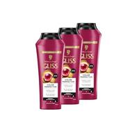Gliss Colour Perfector Shampoo (3 x 250 ml), Hair Shampoo with Hyaluronic Complex and Cranberry Extract, Colour Shampoo for Coloured, Highlighted and Coloured Hair