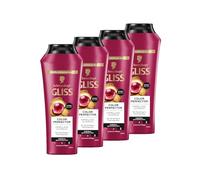 Gliss Colour Perfector Shampoo (4 x 250 ml), Hair Shampoo with Hyaluronic Complex and Cranberry Extract, Colour Shampoo for Coloured, Highlighted and Coloured Hair