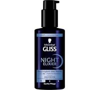 Gliss Night Elixir Aqua Revive (100 ml), Hair Serum Moisturises Normal to Dry...