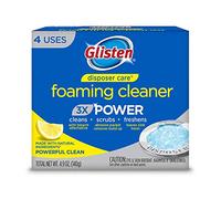 Glisten Garbage Disposal Cleaner and Odor Eliminator with Foaming Action, Removes Buildup and Cleans, Lemon Scent, 4 Uses