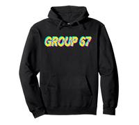 Glitch Art Black 3d Group 67 Group 7 Meme Seven Pullover Hoodie