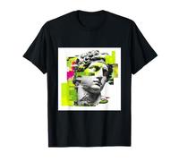 Glitch Art Classical Statue Vaporwave Aesthetic T-Shirt