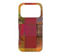 Glitch Art Data Corruption Grid Abstract Cybernetic Design Case for iPhone 17 Pro