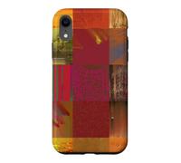 Glitch Art Data Corruption Grid Abstract Cybernetic Design Case for iPhone XR