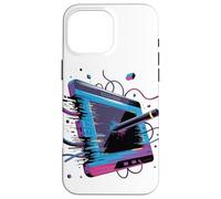 Glitch Art Drawing Tablet Animator Graphic Designer Case for iPhone 16 Pro Max