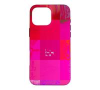 Glitch Art Grid Hot Pink Digital Distortion Design Case for iPhone 16 Pro Max