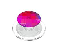 Glitch Art Grid Hot Pink Digital Distortion Design PopSockets PopGrip for MagSafe