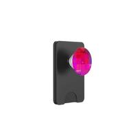 Glitch Art Grid Hot Pink Digital Distortion Design PopSockets PopWallet for MagSafe