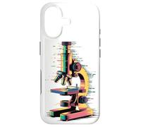 Glitch Art Microscope Scientist Biologist Microbiologist Case for iPhone 17