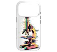 Glitch Art Microscope Scientist Biologist Microbiologist Case for iPhone 17 Pro