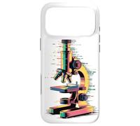 Glitch Art Microscope Scientist Biologist Microbiologist Case for iPhone 17 Pro Max