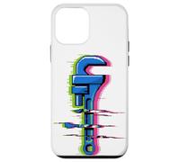 Glitch Art Plumber Wrench Plumbing Pipe Drain Plumbers Case for iPhone 12 mini