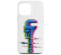 Glitch Art Plumber Wrench Plumbing Pipe Drain Plumbers Case for iPhone 13 Pro Max