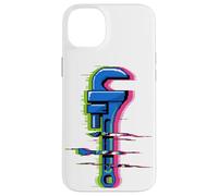 Glitch Art Plumber Wrench Plumbing Pipe Drain Plumbers Case for iPhone 14 Plus