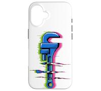 Glitch Art Plumber Wrench Plumbing Pipe Drain Plumbers Case for iPhone 16