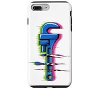 Glitch Art Plumber Wrench Plumbing Pipe Drain Plumbers Case for iPhone 7 Plus/8 Plus