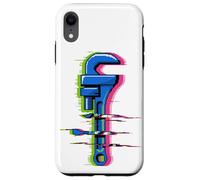 Glitch Art Plumber Wrench Plumbing Pipe Drain Plumbers Case for iPhone XR