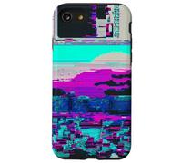 Glitch Art Retro Handheld Gaming Console Sunset Case for iPhone SE (2020) / 7/8