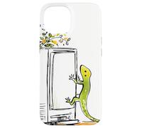 Glitch Art TV Static Noise Gecko Graphic Case for iPhone 15