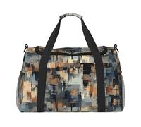 Glitch Art Water-Resistant Travel Duffel Bag Compact Sports, Gym & Weekend Tote for Men & Women