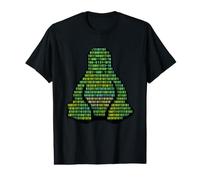 Glitch Linux Hacker Nerd Digital Rain Value Graphic T-Shirt