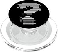Glitch Question Mark Mystery Identity Symbol Design PopSockets PopGrip for MagSafe