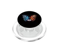 Glitch Reality Break System Butterfly PopSockets PopGrip for MagSafe