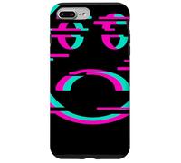 Glitch Sad Face Digital Art Cyber Culture Vaporwave Case for iPhone 7 Plus/8 Plus