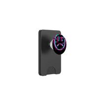 Glitch Sad Face Digital Art Cyber Culture Vaporwave PopSockets PopWallet for MagSafe