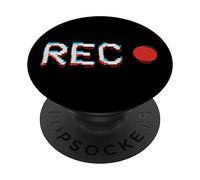 Glitch VCR VHS Tape 80s Recording Record PopSockets Swappable PopGrip