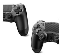 Glitfix 2pcs Wireless Controller for PS-4, Upgraded Controller Wireless for PS-4/Slim/PC, Bluetooth Gamepad Joystick with Dual Vibration/Touch Panel/ 3.5mm Audio Jack/Six-Axis/Ergonomic