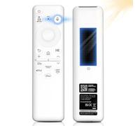 Glitfix BN59-01432A Solar Voice Remote Control Replacement for Samsung Smart TVs 2021-2023 Neo QLED,8K,The Frame,Crystal UHD Series,Supports Solar/Type C Charging,with 4 Shortcut Buttons,White