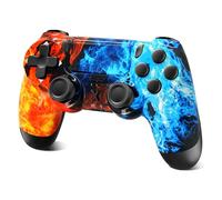 Glitfix Wireless Controller for PS-4, Bluetooth Gamepad Joystick for PS-4 with Dual Vibration, Touchpad, 3.5mm Stereo Headphone Jack, Six Axis Motion Control, Compatible with PS-4/Slim/Pro/PC