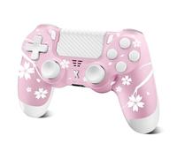 Glitfix Wireless Controller for PS-4, Controller Wireless for PS-4/Pro/Slim/PC, Bluetooth Gamepad Joystick with Dual Vibration Touch Panel 3.5mm Audio Jack Six-Axis