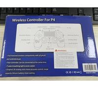 Glitfix Wireless Controller für PS-4/Pro/Slim/PC, Game Controller mit Turbo/Zurück Taste/Dual Vibration/6-Achsen Gyro Sensor/Touchpanel(RGB)