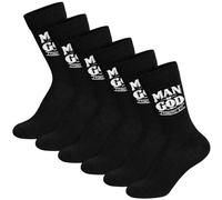 Glitopper Christian Socks Gift for Men Man of God Stocking, Black, One Size