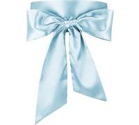 Glitopper Women Satin Waist Belts Dress Sash Waist Belt for Special Occasion Bridal Wedding Prom Formal 3.5'' Wide, Sky Blue, 3.5 x 98.4 inches/ 9 x 250 cm in width and length