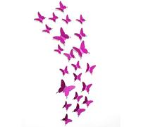 Glitter 3DButterfly Wall Stickers -Pink
