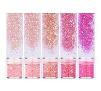 Glitter, 5 Boxes/Set 10ml Holographic Chunky Glitter Sequins Mixed Cosmetic Glitter Paillette for Body Face Hair Make Up Nail Art Festival Christmas