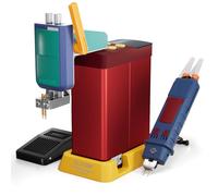 GLITTER 801D Battery Spot Welder, 14500W 2500A Capacitor Welder for 18650 Lithium Battery Assembly and DIY, with Welding Arm and Pedal, 24 Hours Operation