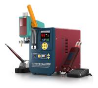 GLITTER 812A 2-in-1 14500W 2500A Battery Spot Welder and Soldering Station, Capacitor Battery Welder for LiFePO4 LFP Lithium Battery DIY, AT/MT Mode, with Rocker Arm and Foot Pedal, 24-Hour Operation