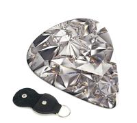 Glitter Abstract Diamond Crystal Pattern Guitar Pickfor Pickups For Acoustic Electric Guitar Bass Ukulele