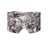 Glitter Abstract Diamond Crystal Pattern Printed, Full Eye Covers Light Blocking Eye Mask Sleep Eye and Ear Muffs